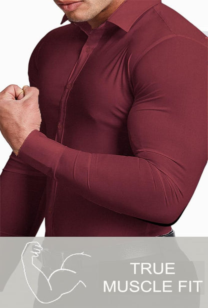 Comfortable Fit Mens Stretch Dress Shirt