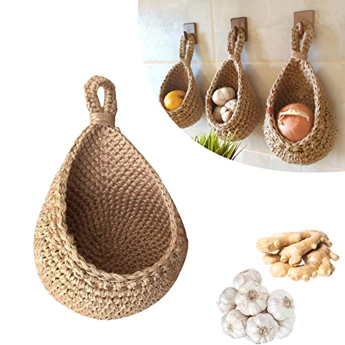 Natural Woven Hanging Storage Basket - Halri