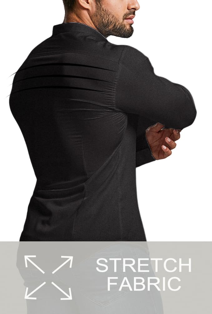 Comfortable Fit Mens Stretch Dress Shirt
