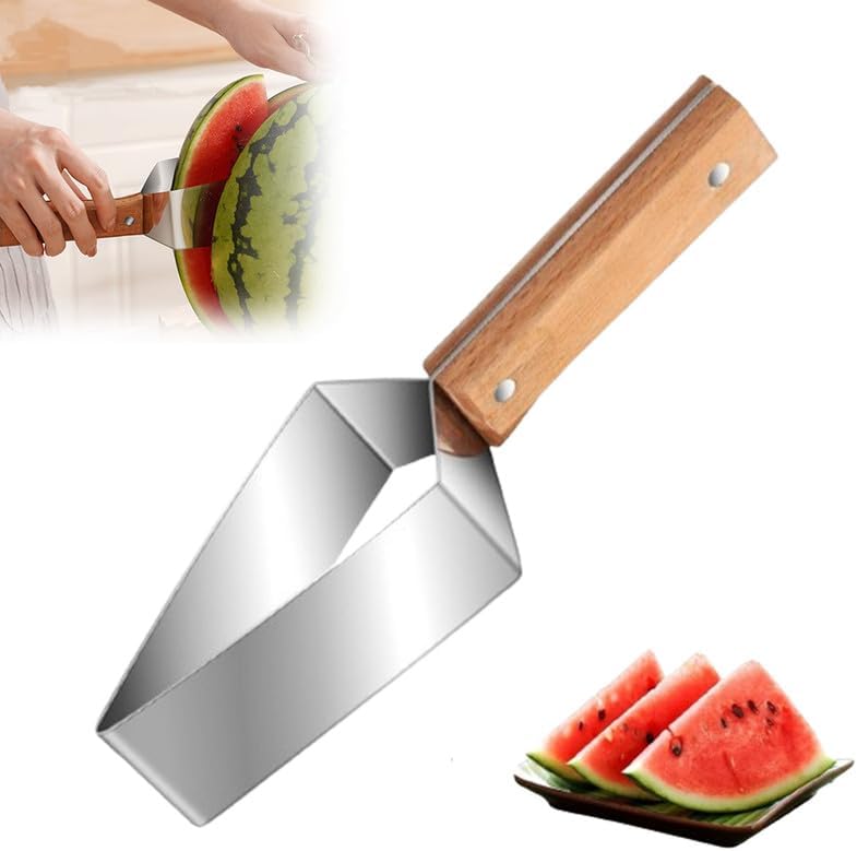 Easy Cut Watermelon Knife with Wooden Grip - Halri