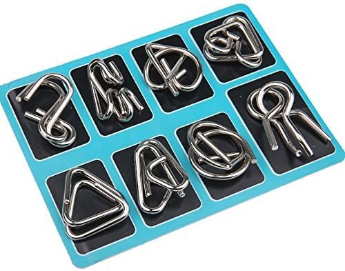 Intellectual Metal Brain Teaser Puzzle Set