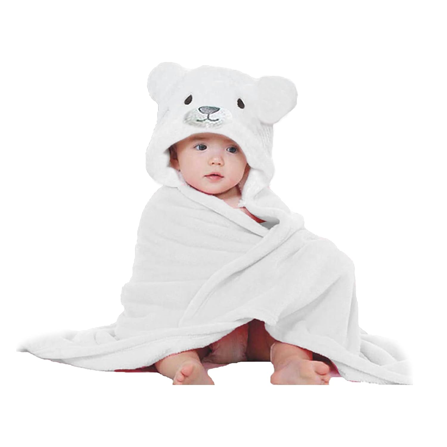 Plush Baby Hooded Bath Towel - Gentle and Absorbent - Halri