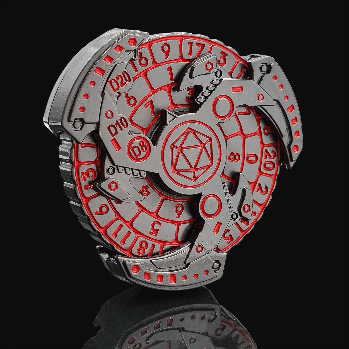 Premium 7-in-1 Metal Fidget Dice Spinner