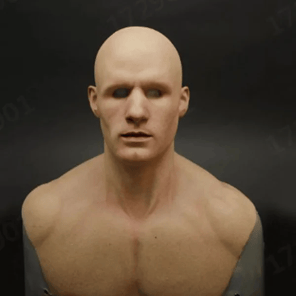 Scary Old Man Halloween Mask Costume