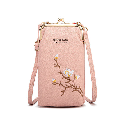 Stylish Embroidered Ladies Cross Body Purse