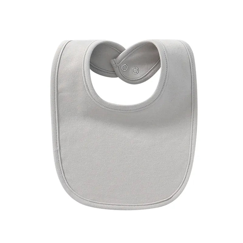 Comfortable Cotton Baby Bib with Easy Snap Closure