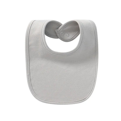 Comfortable Cotton Baby Bib with Easy Snap Closure