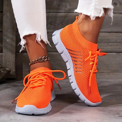 Lightweight Airy Tie-Up Athletic Running Shoes