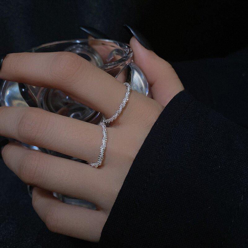 Shining Crystal Band Ring