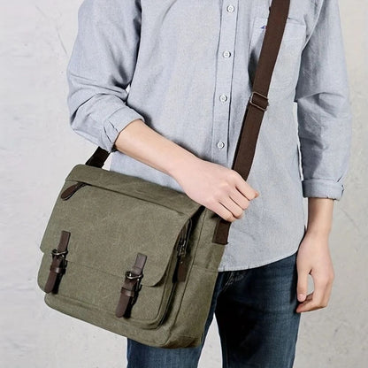 Leather Look Casual Crossbody Messenger Bag