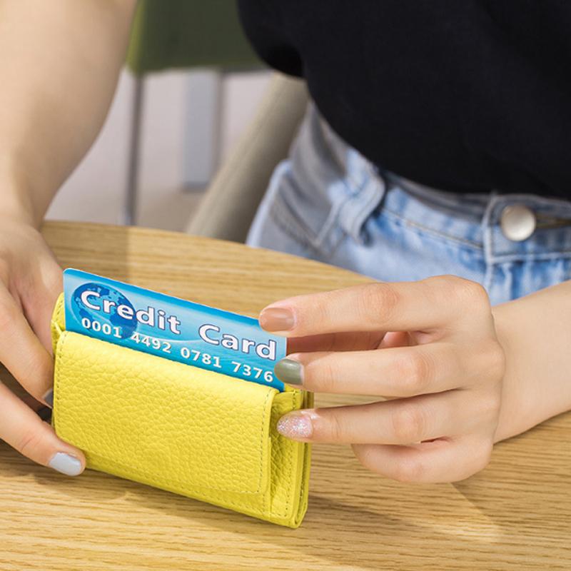 Genuine Leather Small Wallet – Compact Card Holder Purse