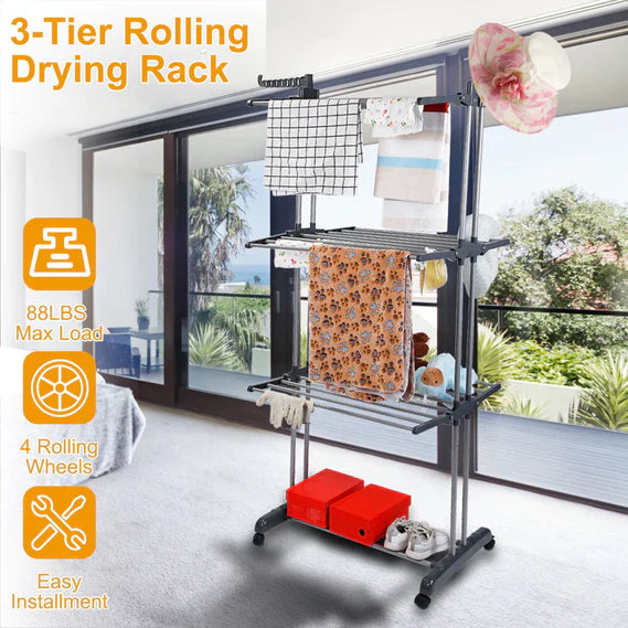Compact Collapsible Large Capacity Drying Rack