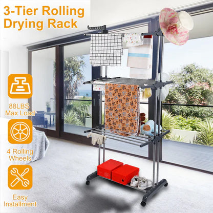 Compact Collapsible Large Capacity Drying Rack