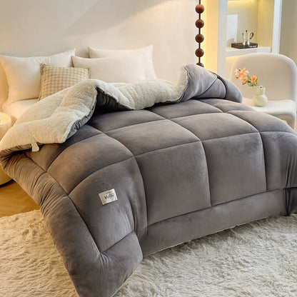 Cozy Plush Fleece Duvet Cover for Winter Warmth