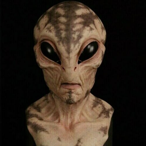 Creepy Alien Latex Mask for Halloween Cosplay