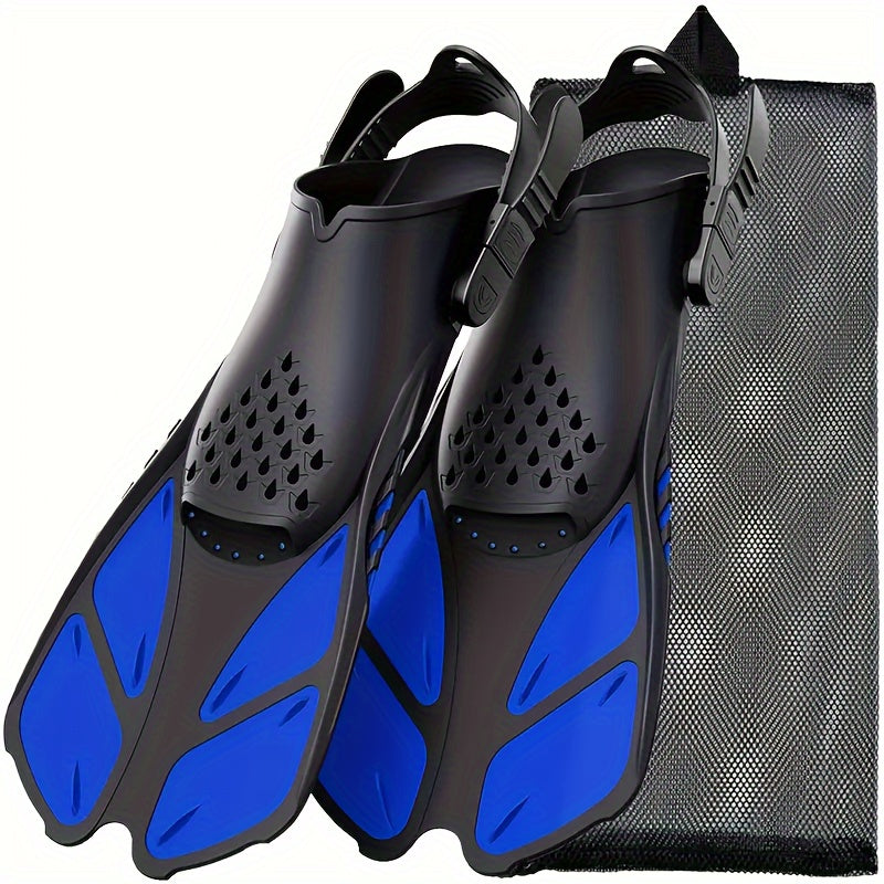 Compact Travel Snorkel Fins for Men Women