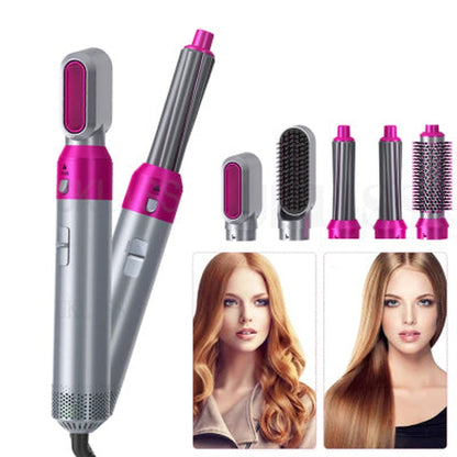 Multifunctional Hair Styler with Curler and Brush Attachments - Halri