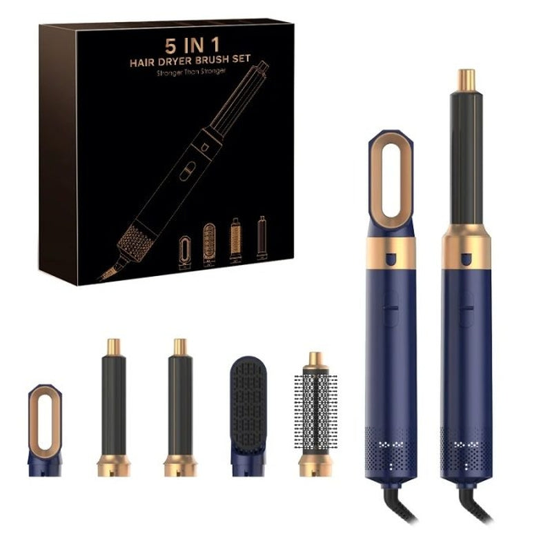 Multifunctional Hair Styler with Curler and Brush Attachments