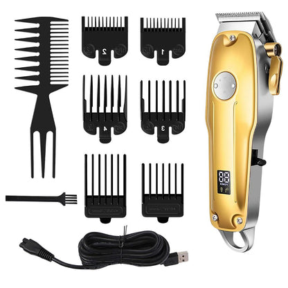 Premium Cordless Hair Trimmers for Men Gold Kit
