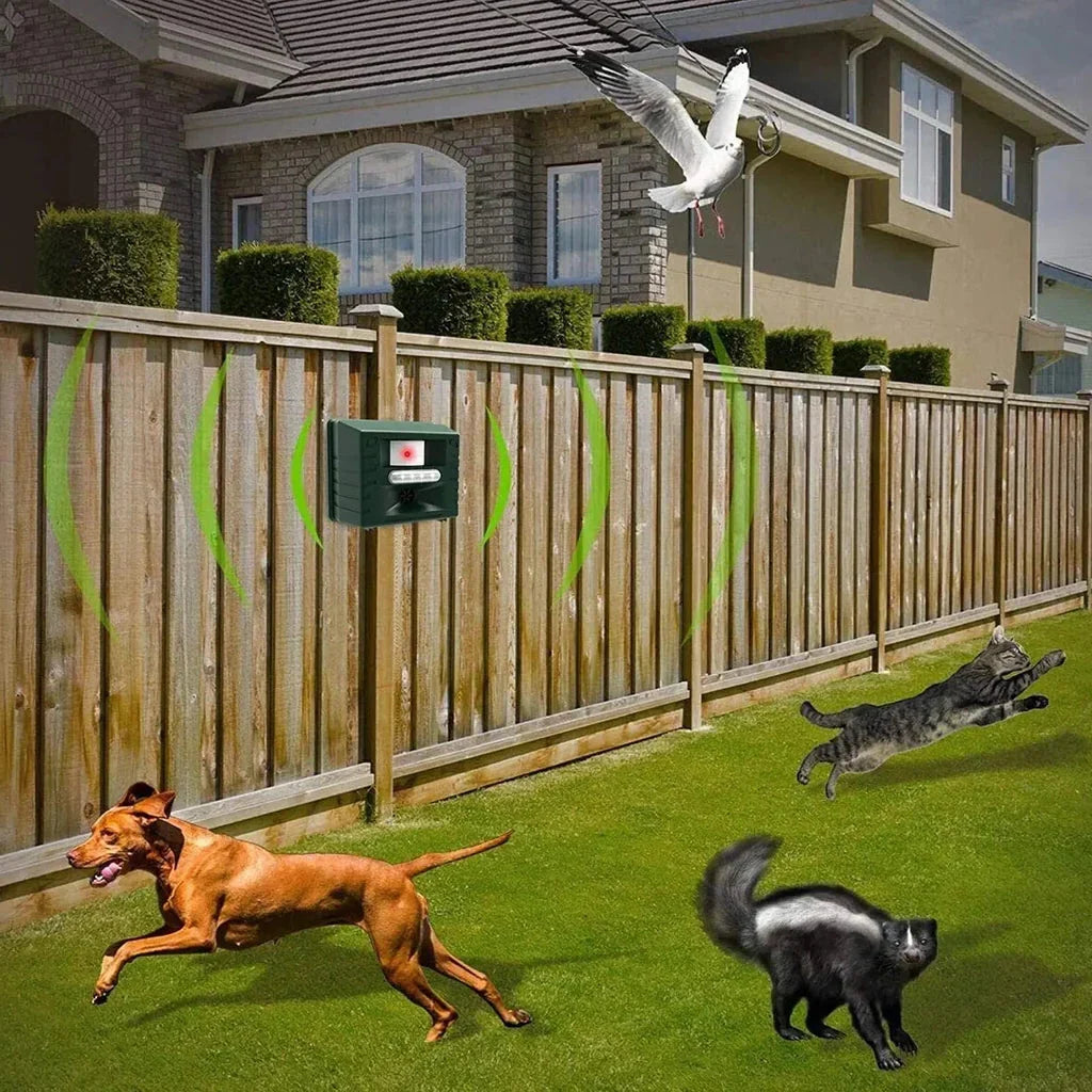 Outdoor Bird Repellent Device for Woodpecker Control