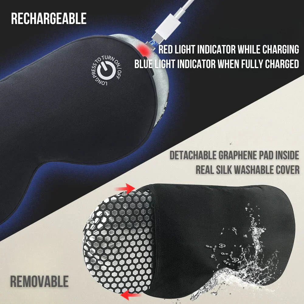 Warm Relaxing Eye Mask with Adjustable Heat Setting