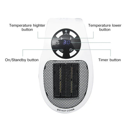 Compact 500W Personal Space Heater
