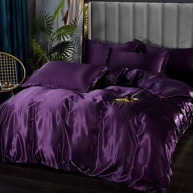 Soft Silk Satin Bedding Set - Halri