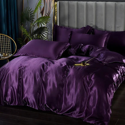 Soft Silk Satin Bedding Set - Halri