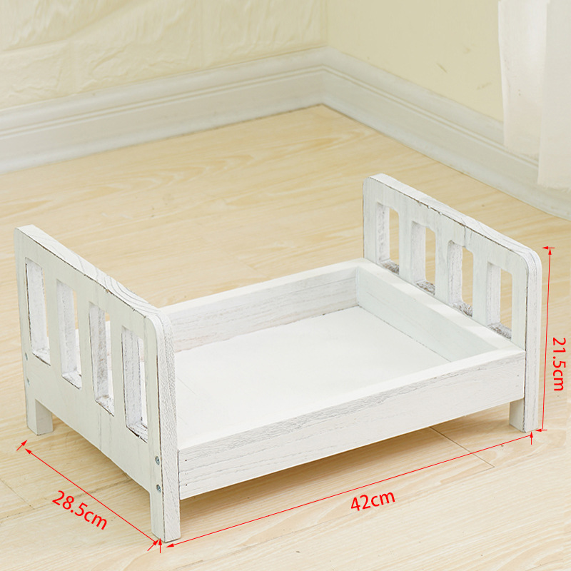 Rustic Wooden Baby Photo Bed Prop