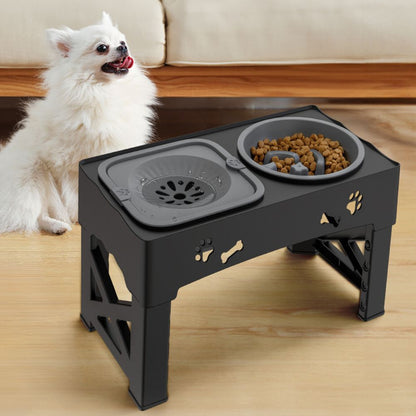 Interactive Elevated Dog Food Puzzle Bowl
