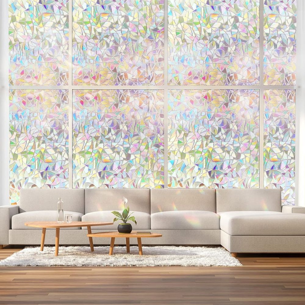 Colorful Glass Window Privacy Sticker Decal