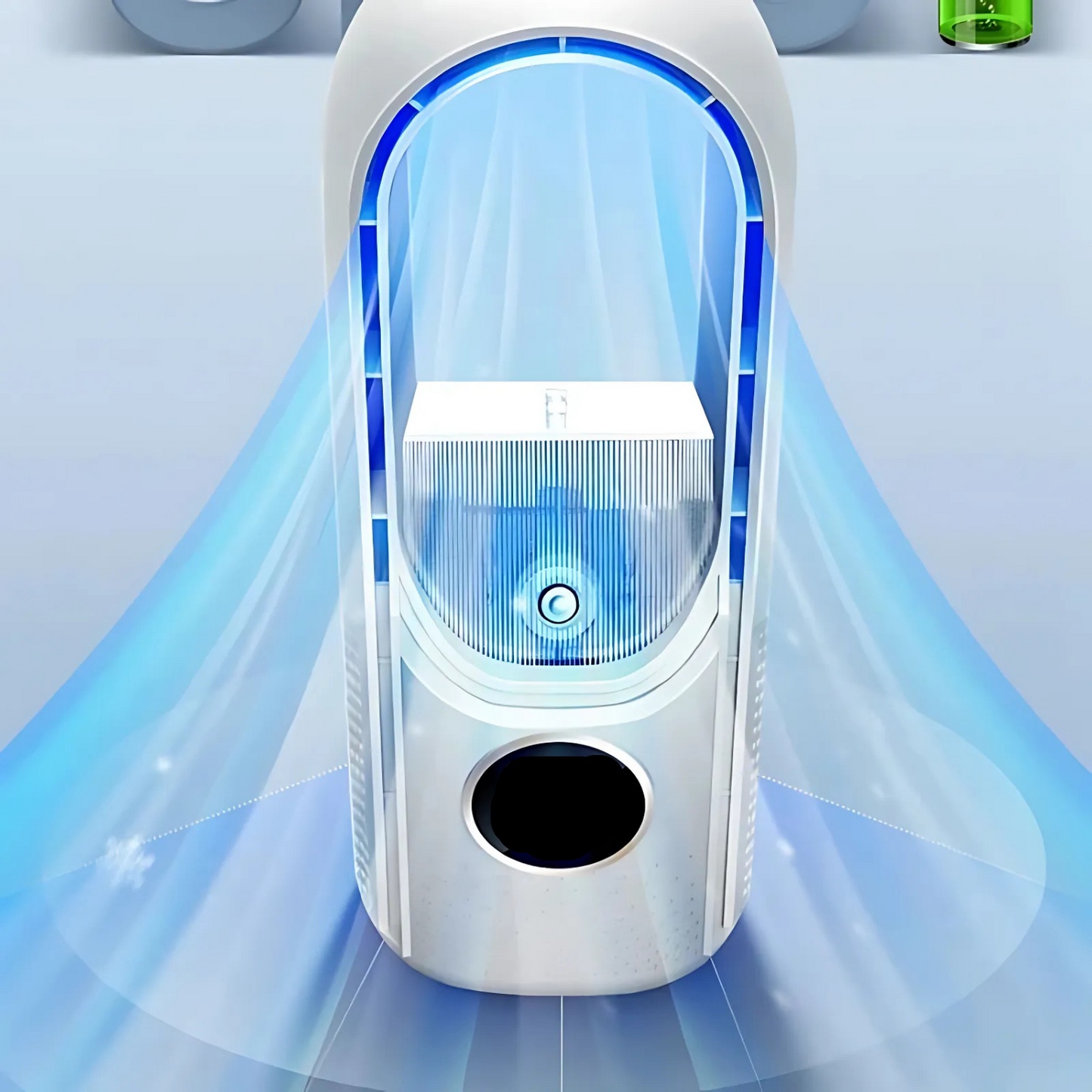 Portable Bladeless Fan with Timer and Humidifier Function - Halri