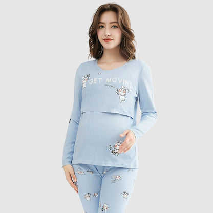 Cozy Maternity Dress for Home Relaxation