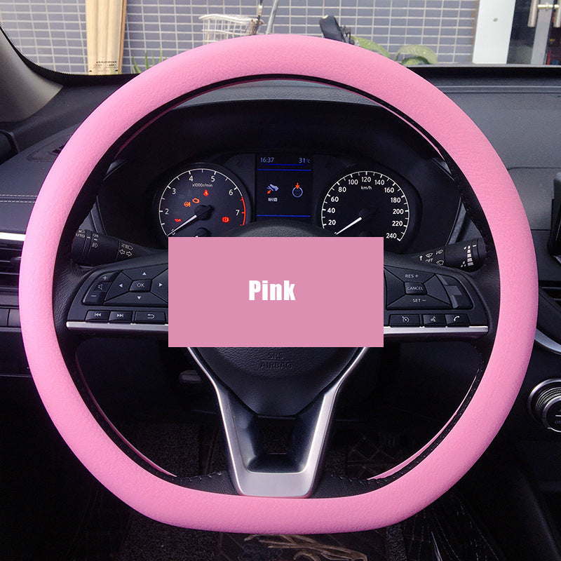 Leather Car Steering Wheel Cover