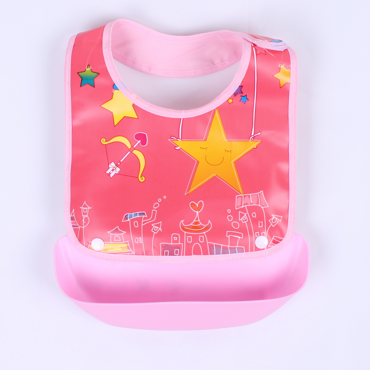 Easy Clean Baby Bib with Crumb Tray - Waterproof Feeding Bib