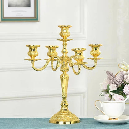 Luxurious Gold Candle Holder