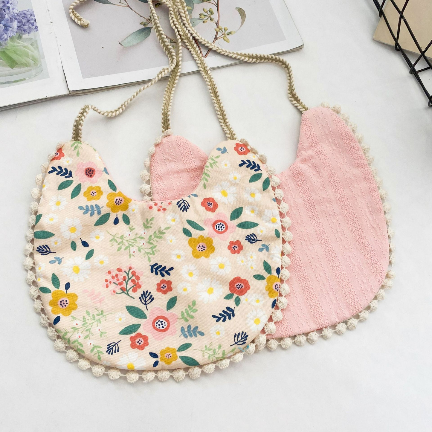 Soft Cotton Reversible Baby Bib