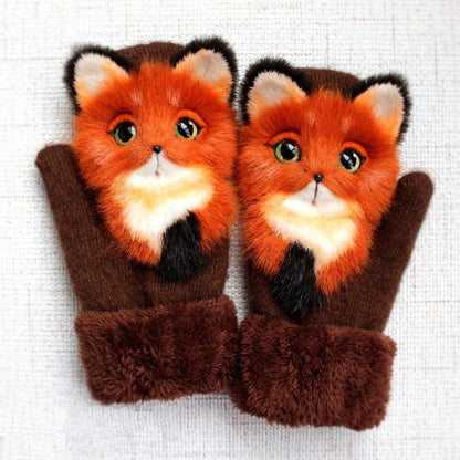 Warm Fuzzy Animal Gloves