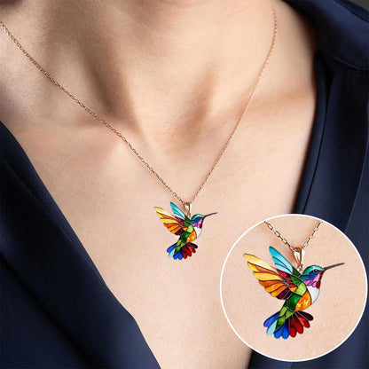 Vibrant Bird Pendant Necklace with Special Significance