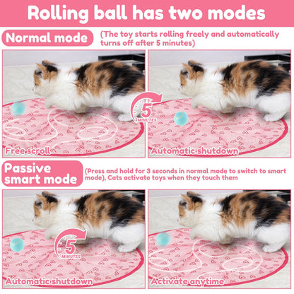 Fun Cat Play Toy with Interactive Ball