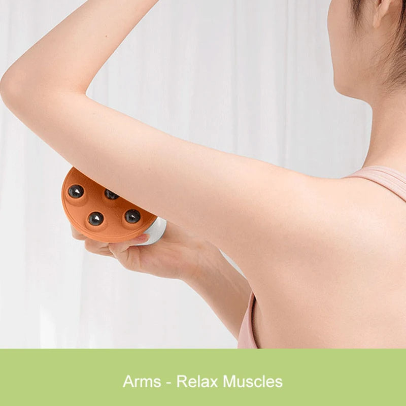Portable 7 Roller Stainless Steel Body Massager