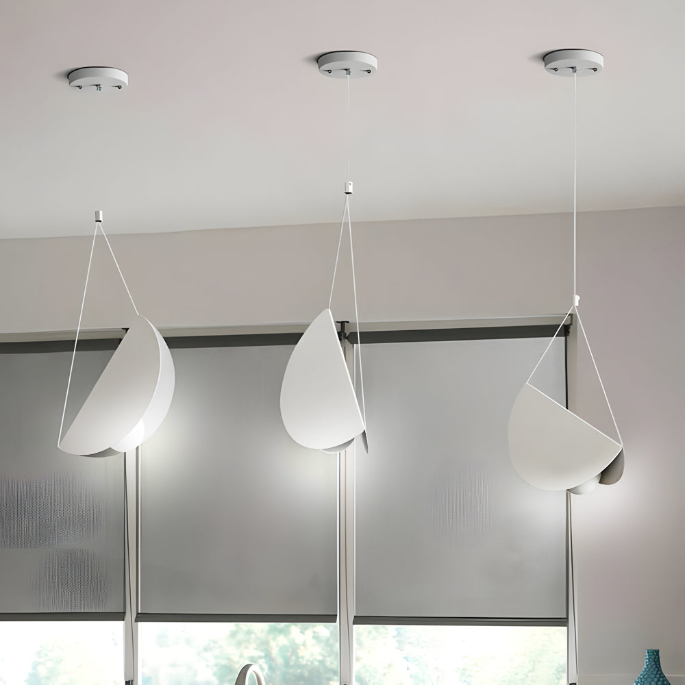 Modern White Linear Pendant Light