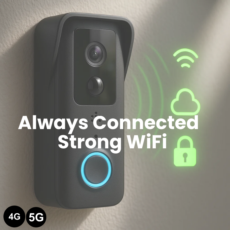 Smart Wi-Fi Doorbell Camera with HD Video and Motion Detection