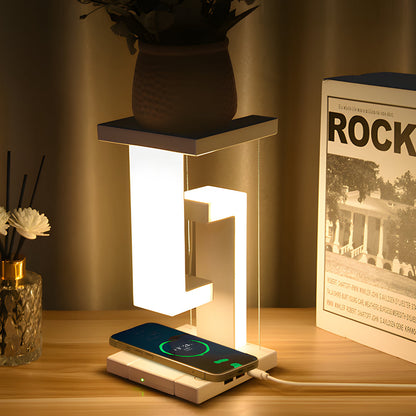 Floating LED Desk Light with Wireless Charger