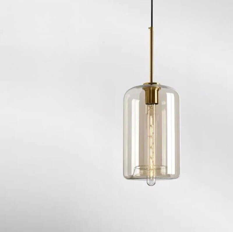 Simple Scandinavian Glass Drop Lamp