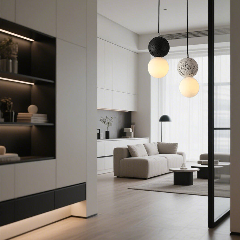 Glarefusion Nordic Modern Simple Terrazzo Chandelier