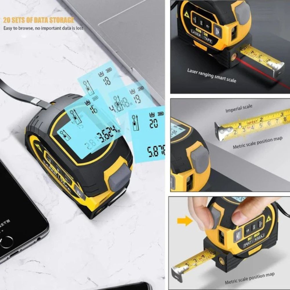 Multi-Function Infrared Laser Measuring Tape