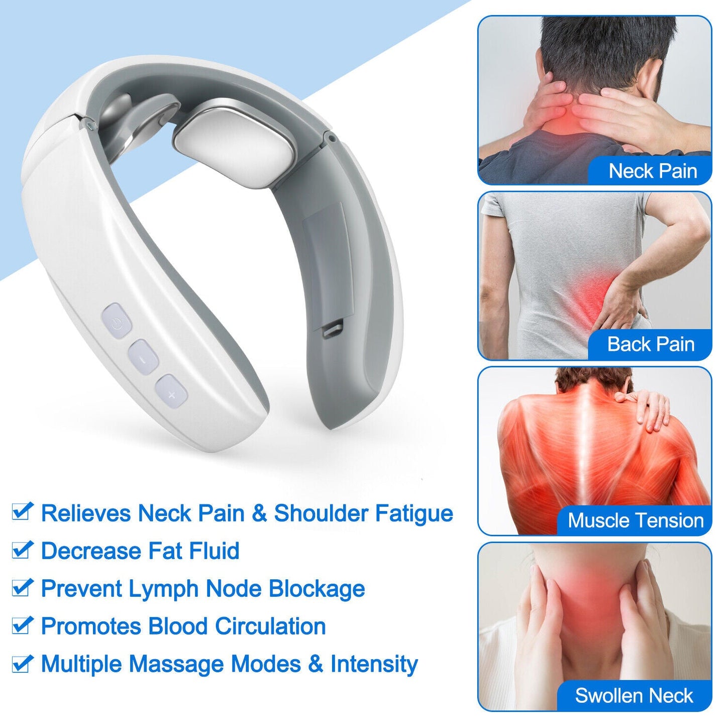 Powerful Relaxing Neck and Shoulder Massage Pillow