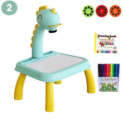 Colorful LED Drawing Tablet for Kids Creative Fun