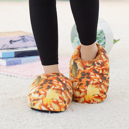 Cozy Fresh Bread Plush Slippers